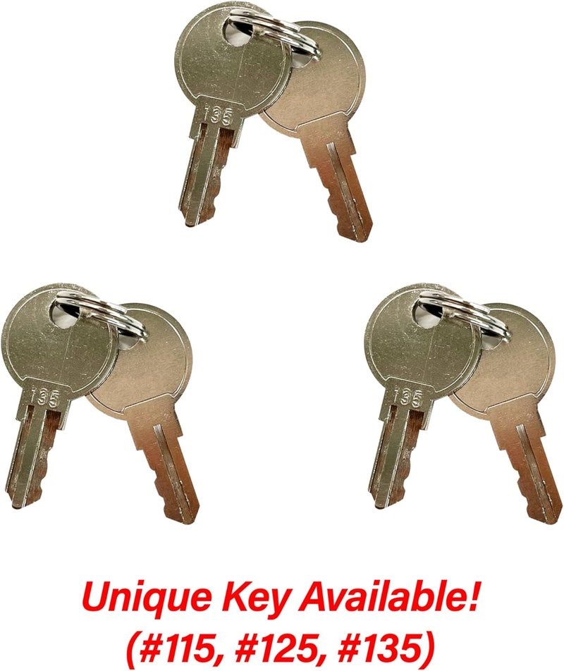HK SYSTEMS Key #135, Set 6Keys only for BSM 16inch Cash Drawer (P41SBU, ASIN B0F54LYM3N, B0FBBWQ7H8) - Image 2